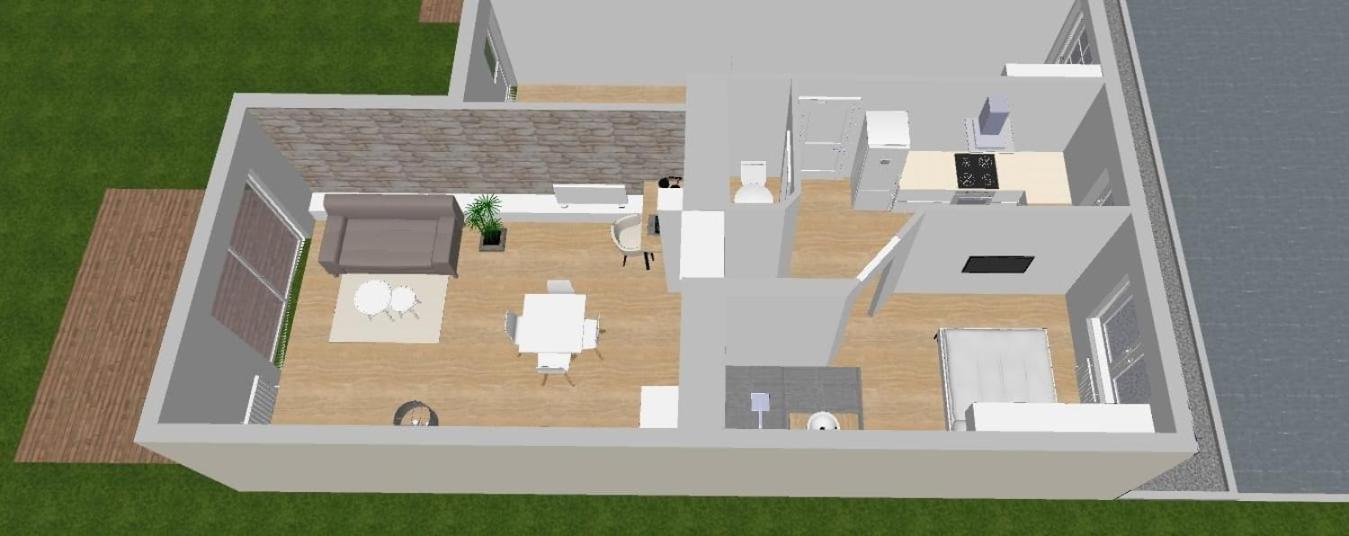 Апартаменты Le P'Tit Boheme, Terrasse Privative. Ланестер Экстерьер фото